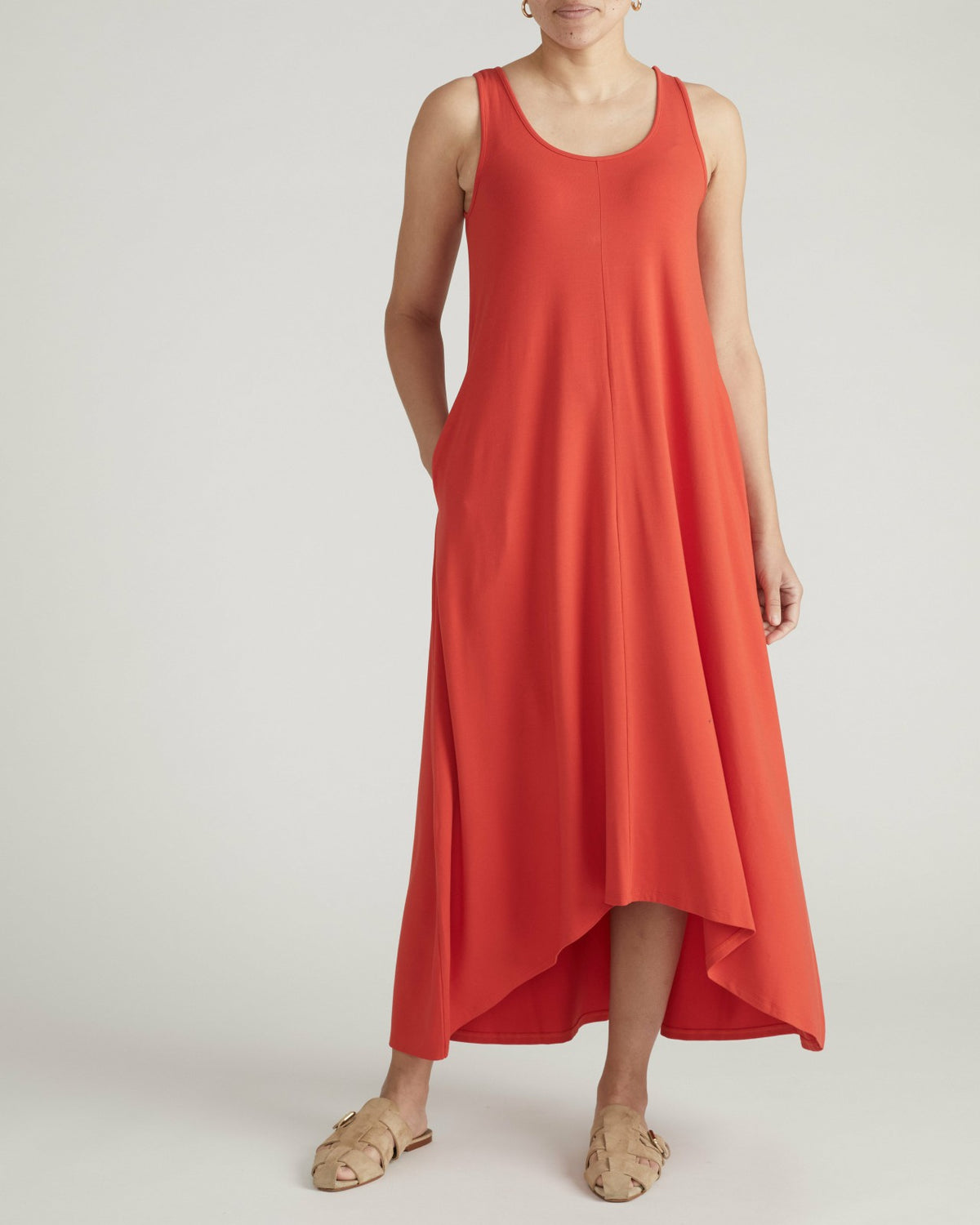 Athena Divine Jersey Dress - Shoreline Sunset | Universal Standard