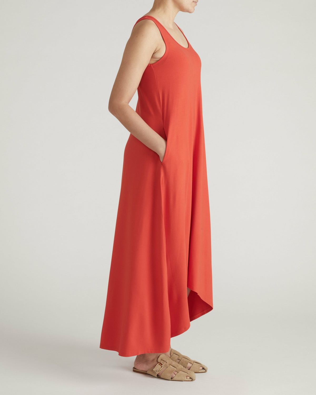 Athena Divine Jersey Dress - Shoreline Sunset | Universal Standard