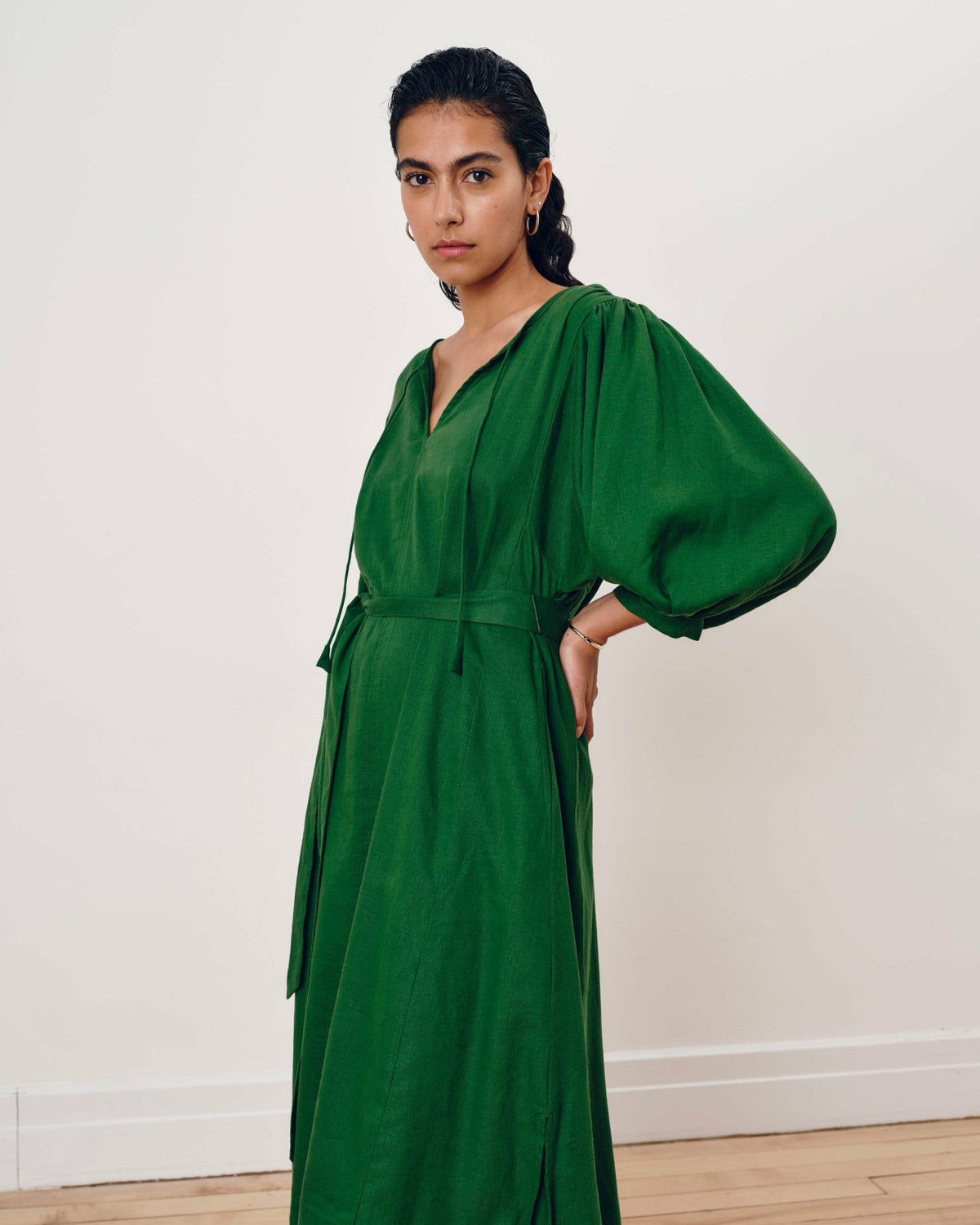 Amparo Linen Blend Dress - Jardin | Universal Standard
