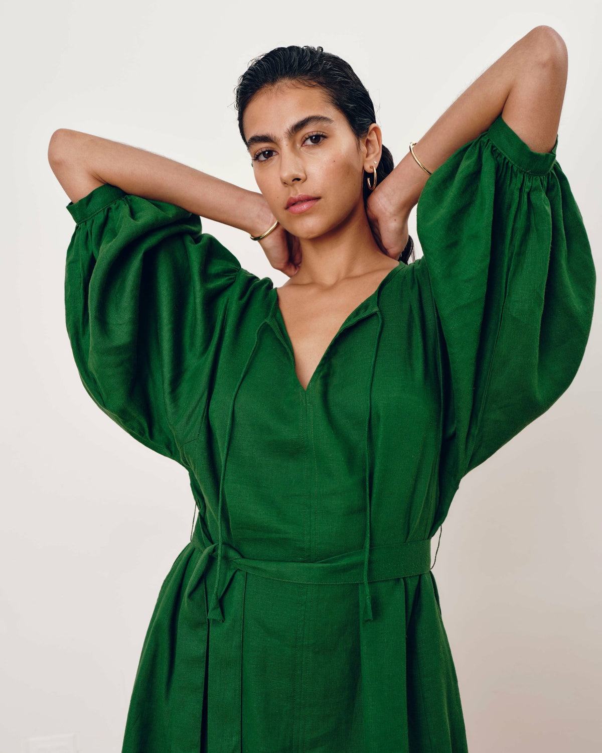 Amparo Linen Blend Dress - Jardin | Universal Standard