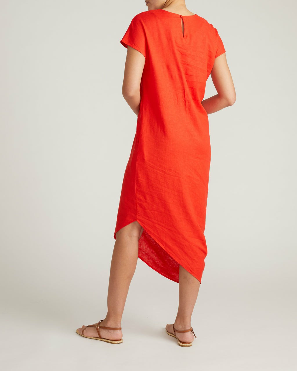 Iconic Stretch Linen Blend Geneva Dress - Shoreline Sunset | Universal Standard