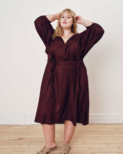 Amparo Linen Blend Dress - Brulee | Universal Standard