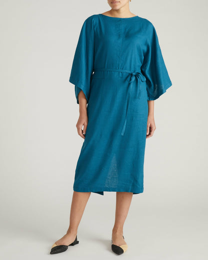 Lio Linen Blend Dress - Ink Blue | Universal Standard