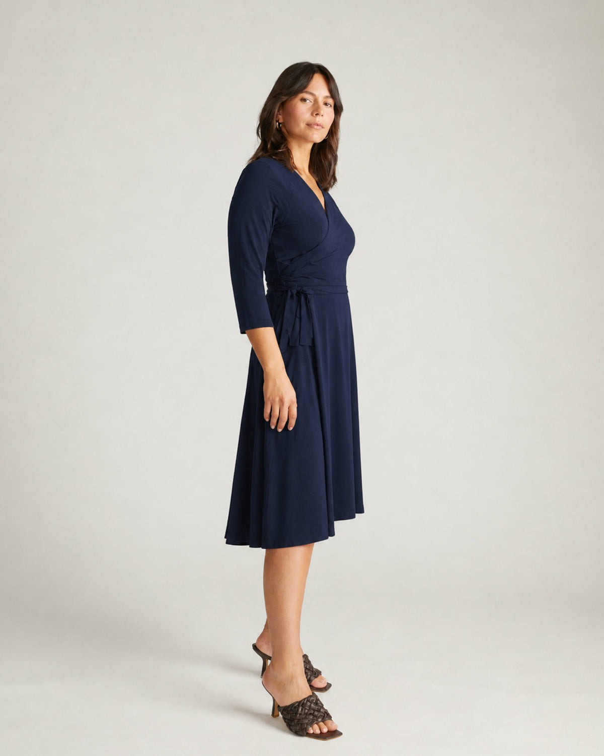 The Divine Jersey Wrap Dress - Midnight | Universal Standard