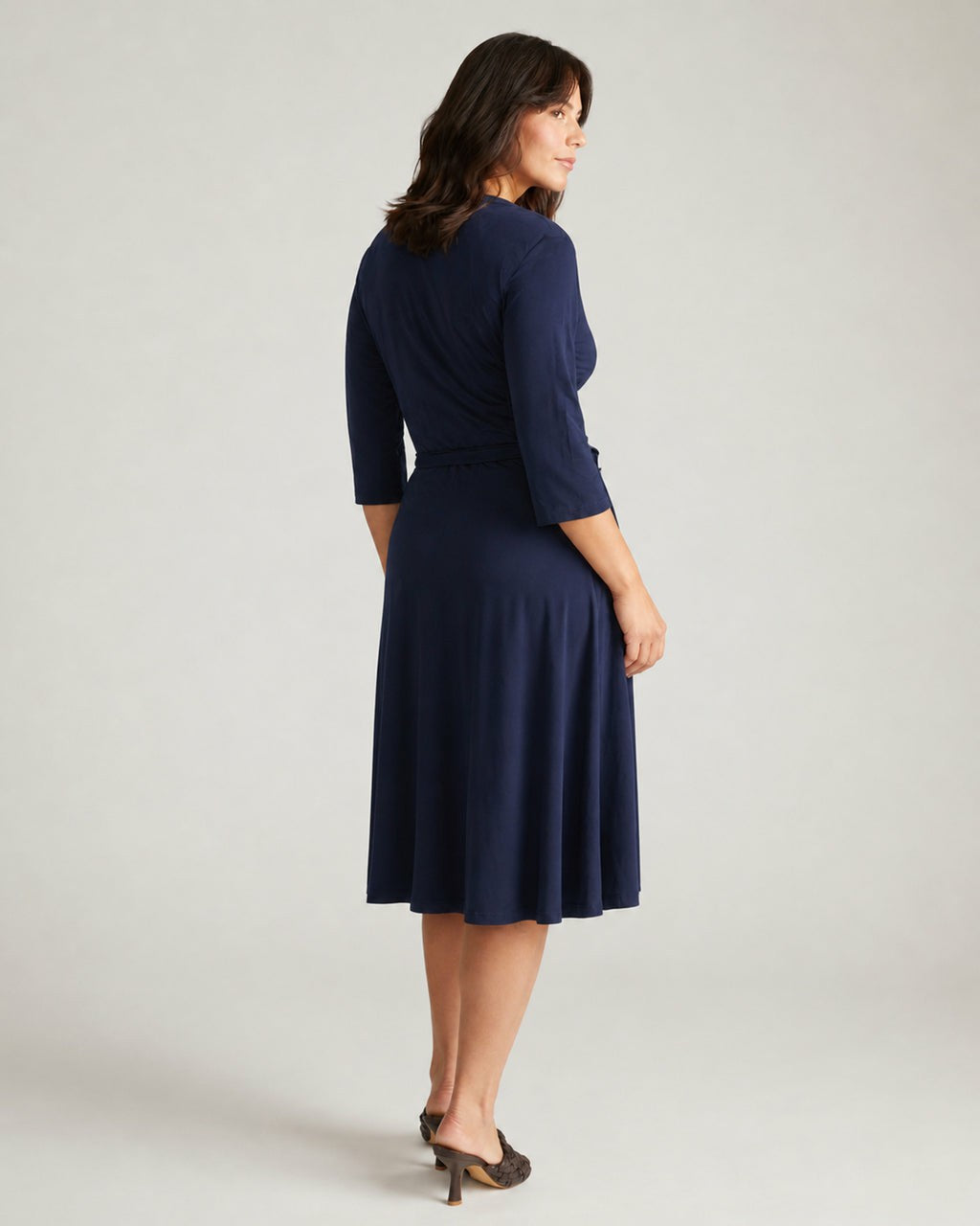 The Divine Jersey Wrap Dress - Midnight | Universal Standard