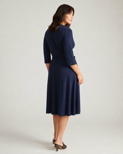The Divine Jersey Wrap Dress - Midnight | Universal Standard