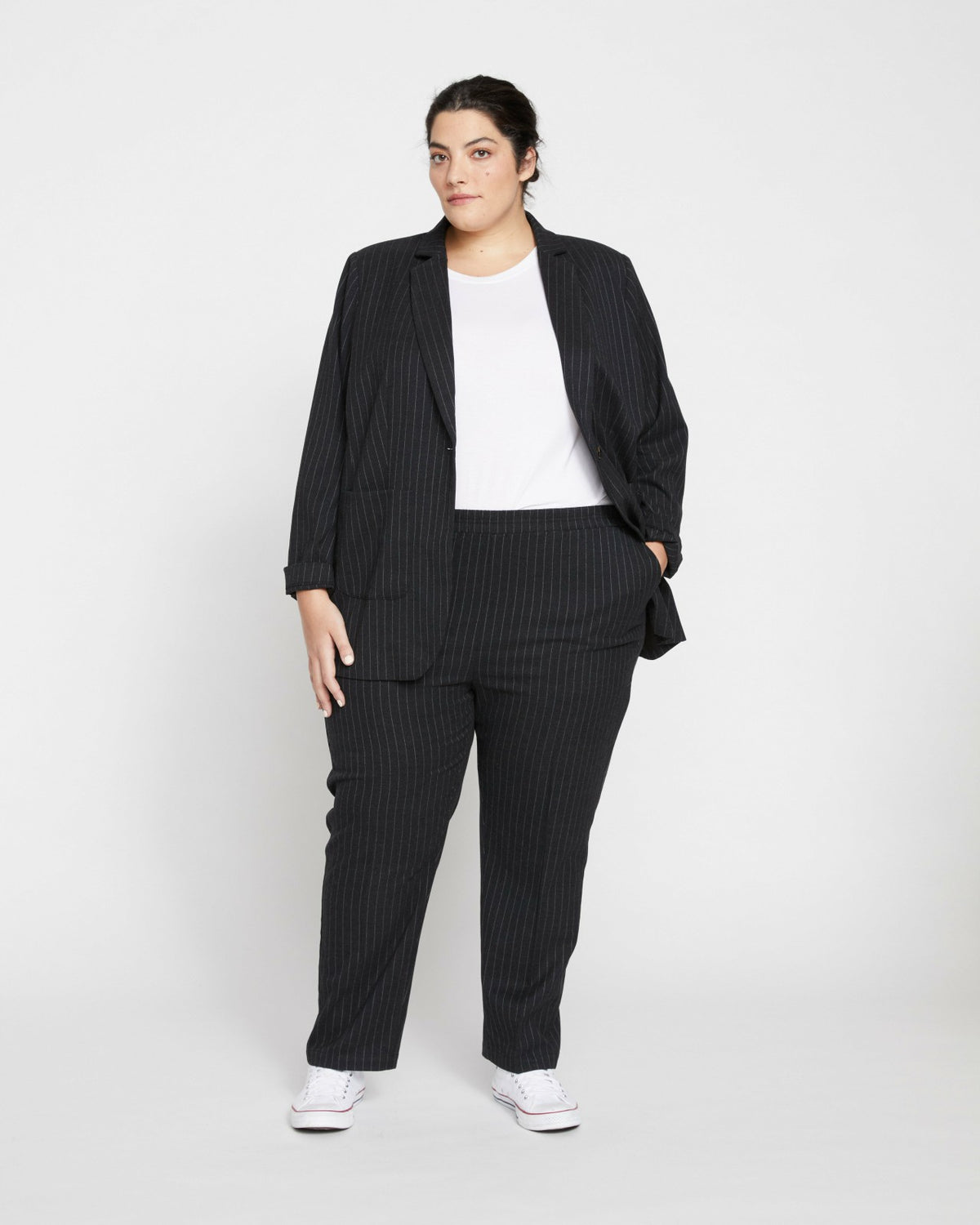 The Pinstripe Pant - Graphite | Universal Standard