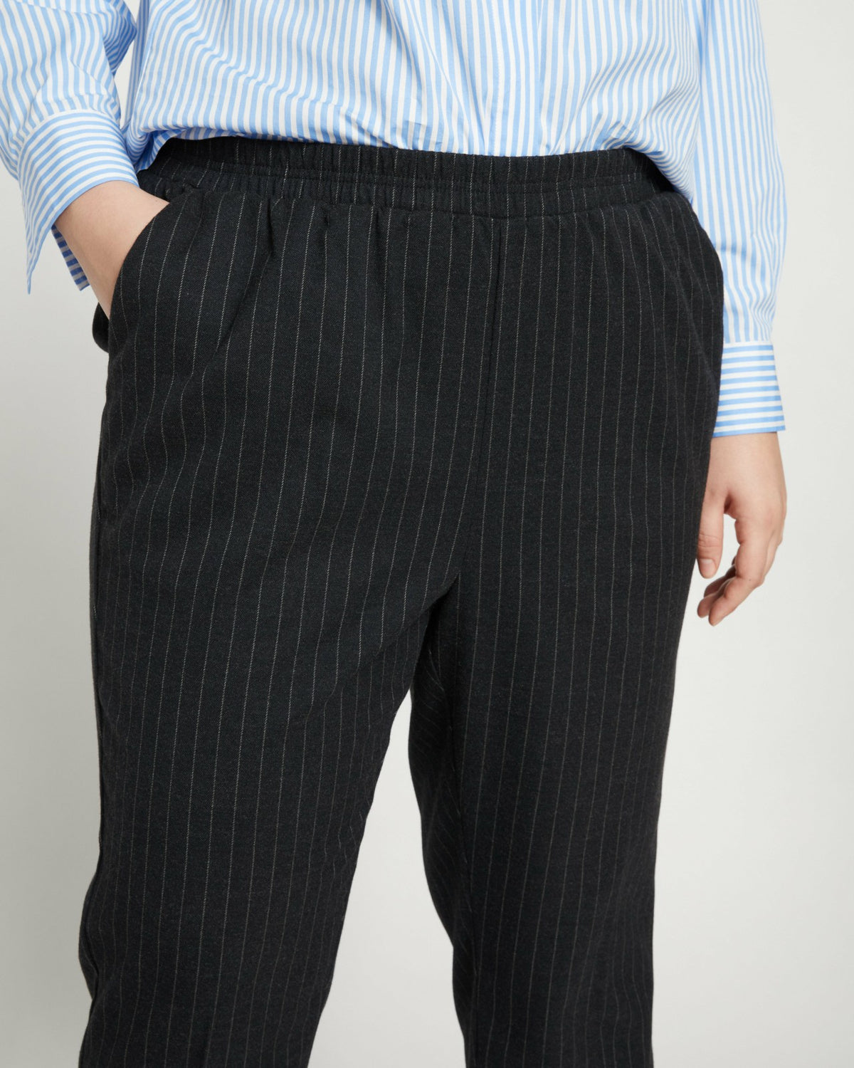 The Pinstripe Pant - Graphite | Universal Standard