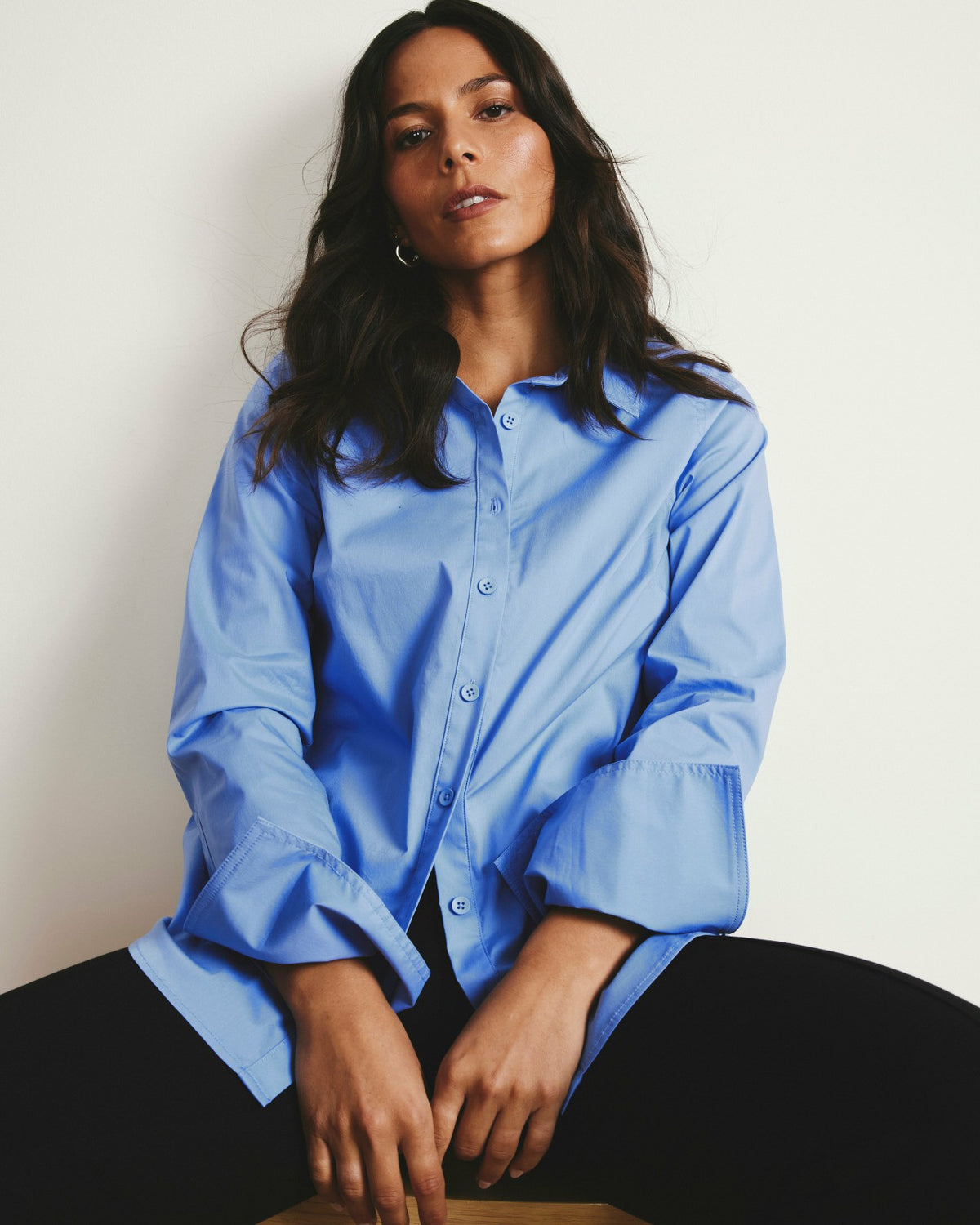 Henning x US Madison Shirt - Soft Blue | Universal Standard