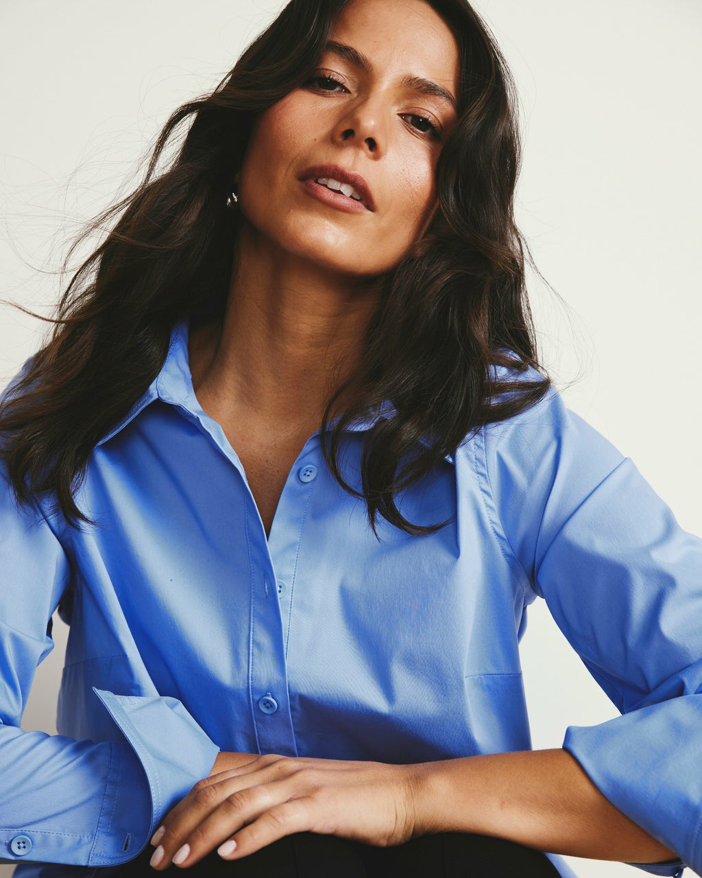 Henning x US Madison Shirt - Soft Blue | Universal Standard