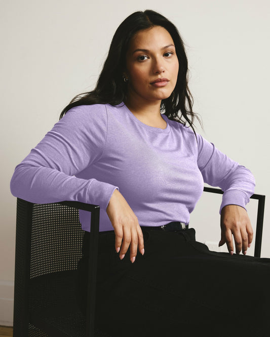 Long Sleeve Tee Rex - Purple Posey | Universal Standard