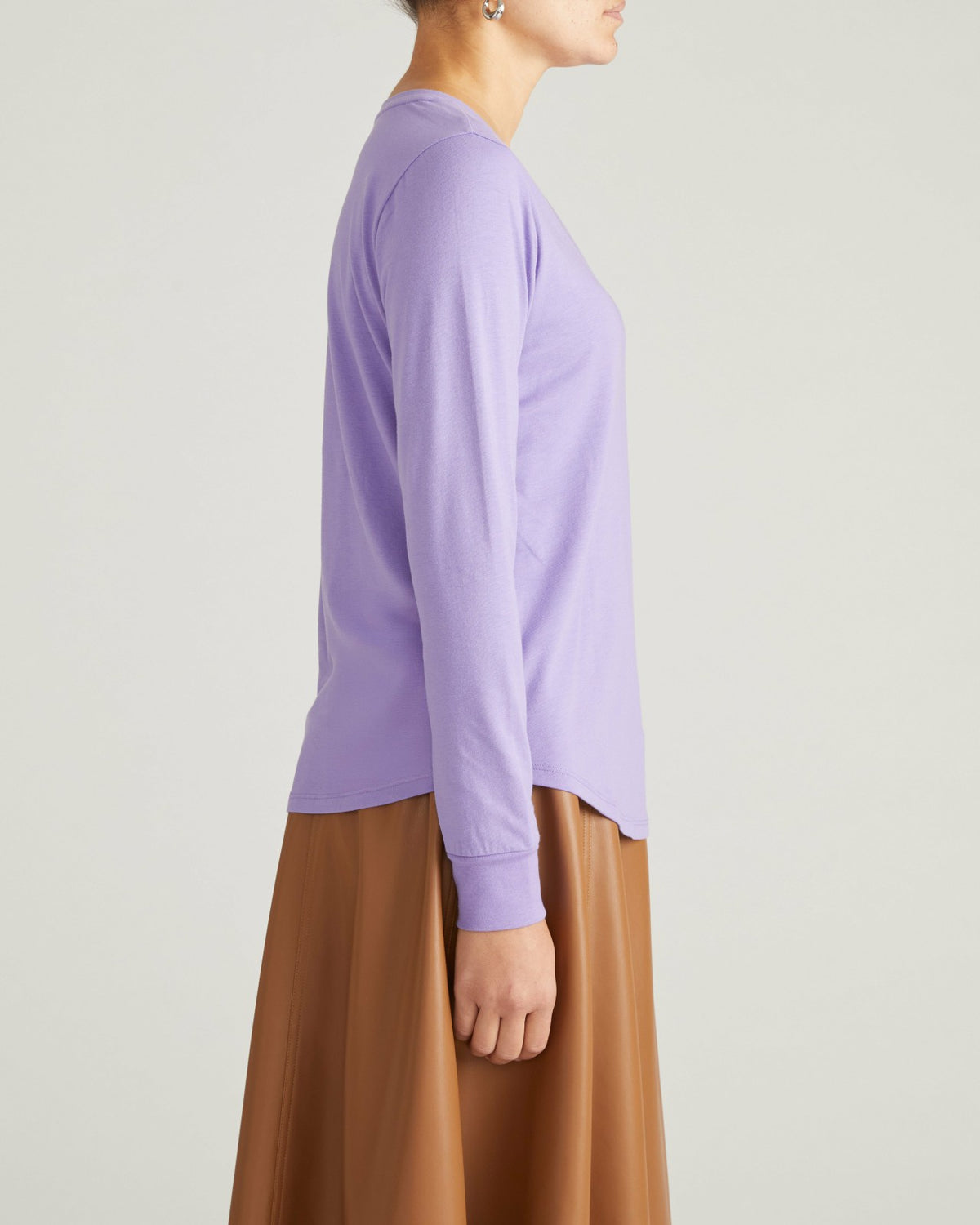 Long Sleeve Tee Rex - Purple Posey | Universal Standard