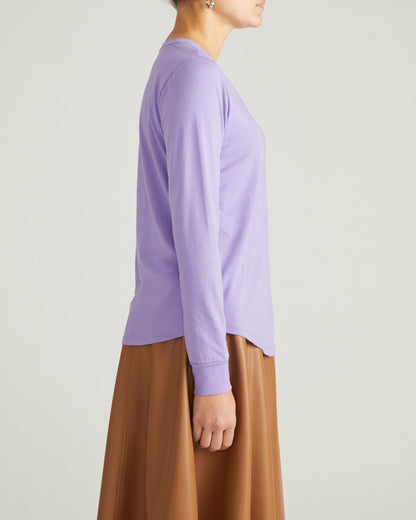 Long Sleeve Tee Rex - Purple Posey | Universal Standard