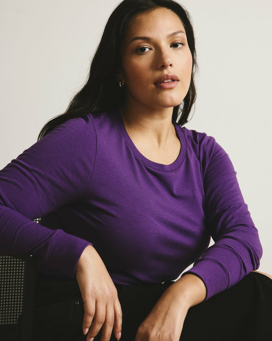 Long Sleeve Tee Rex - Grape | Universal Standard
