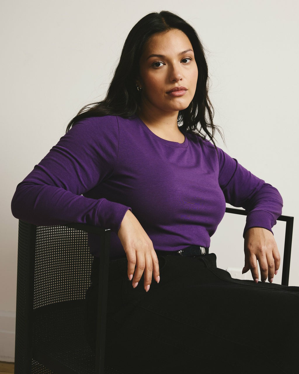 Long Sleeve Tee Rex - Grape | Universal Standard
