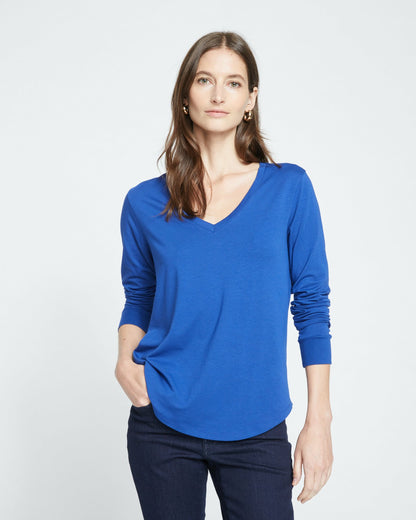Long Sleeve V Rex - Lapis | Universal Standard