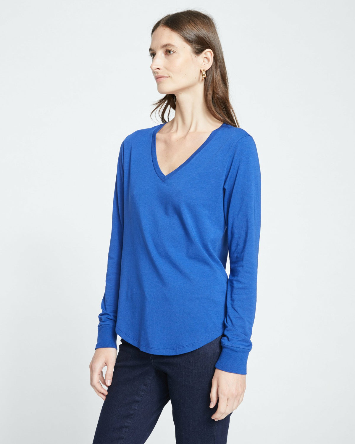 Long Sleeve V Rex - Lapis | Universal Standard