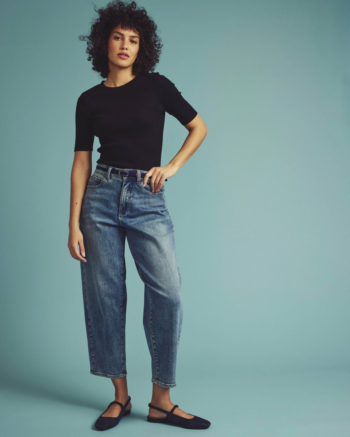 Classic Ribbed Tee - Black | Universal Standard