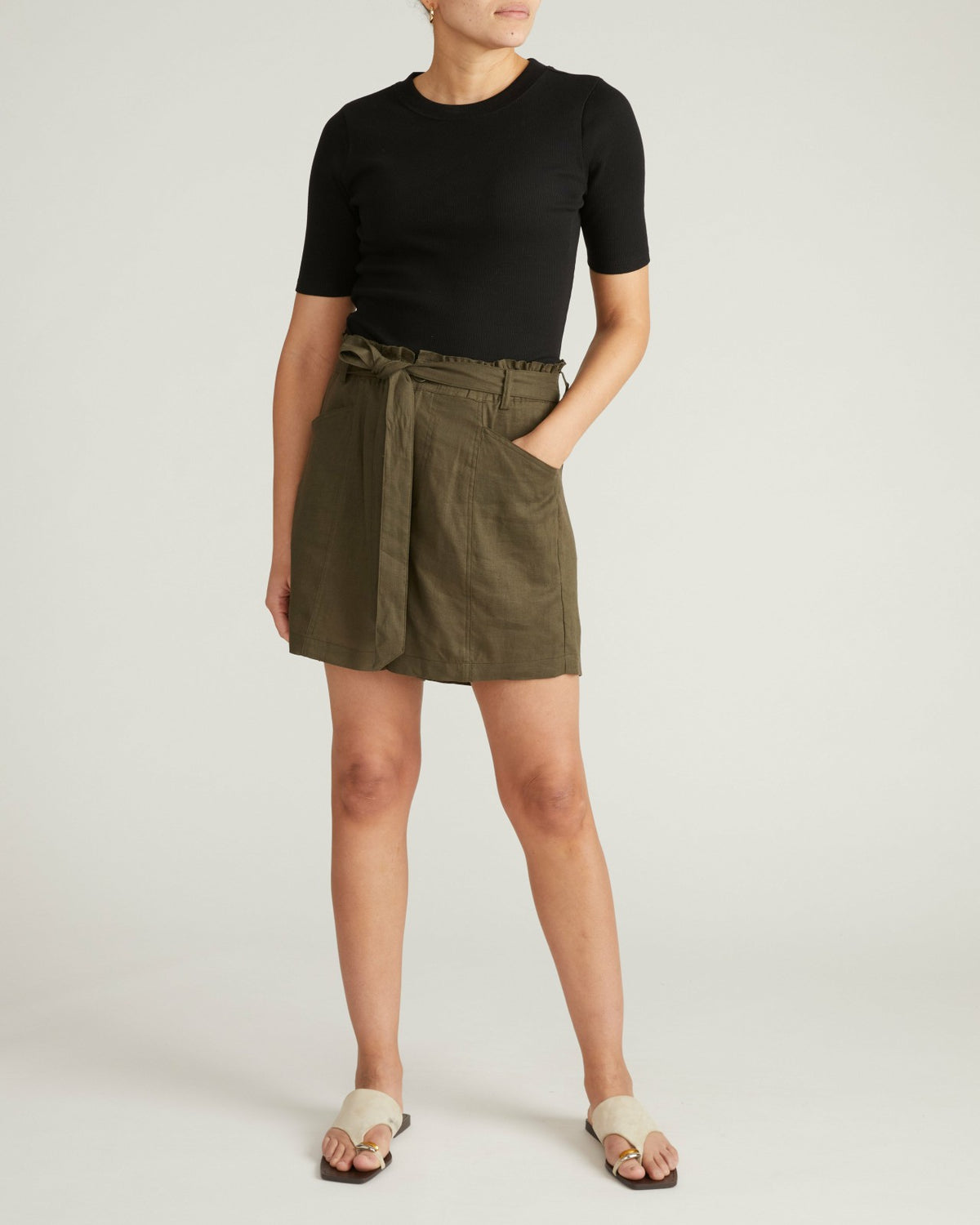 Classic Ribbed Tee - Black | Universal Standard