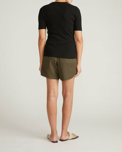 Classic Ribbed Tee - Black | Universal Standard