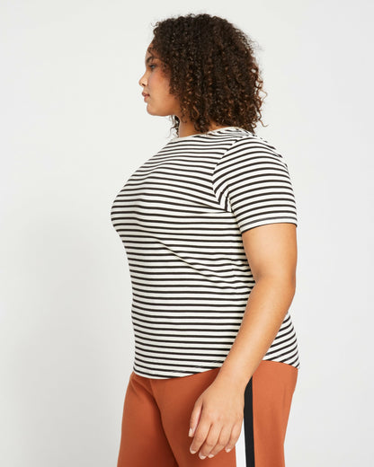Tee Rex - Ecru/Black Stripe | Universal Standard