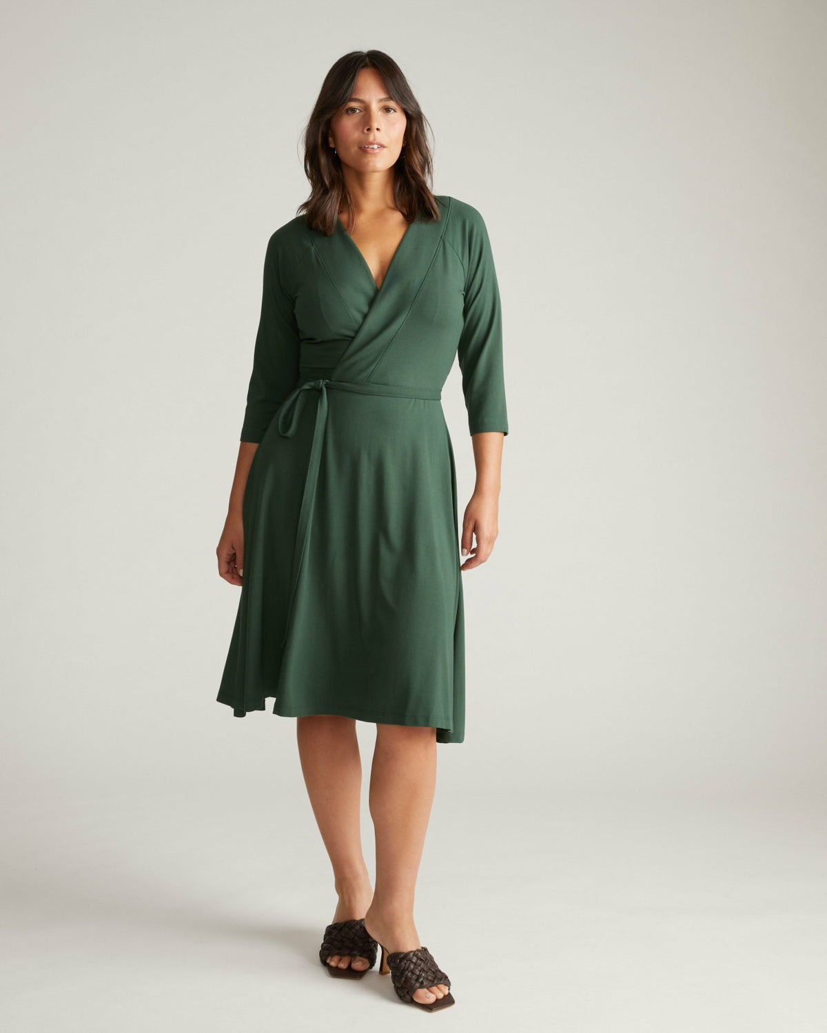 The Divine Jersey Wrap Dress - Conifer | Universal Standard