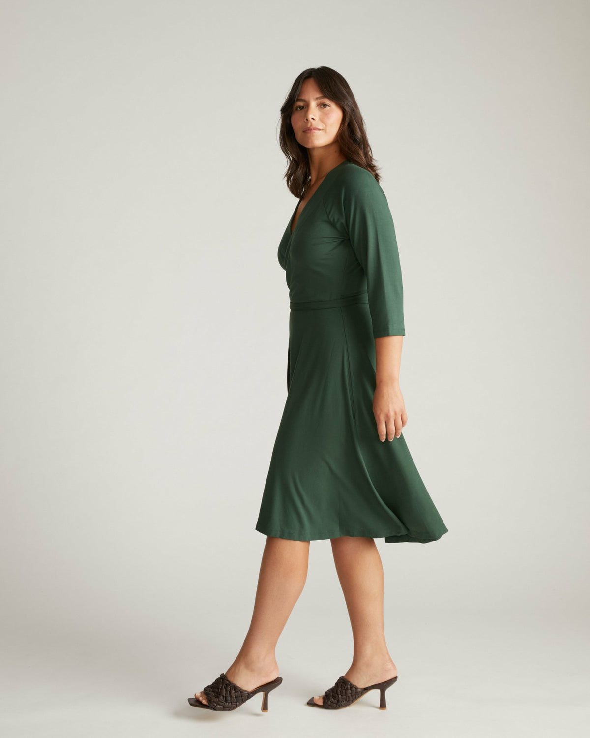 The Divine Jersey Wrap Dress - Conifer | Universal Standard