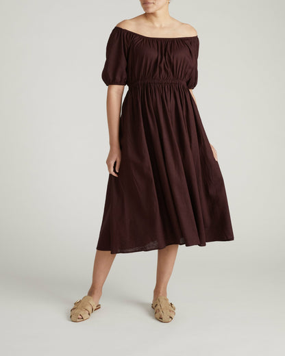 Andrea Linen Blend Dress - Brulee | Universal Standard