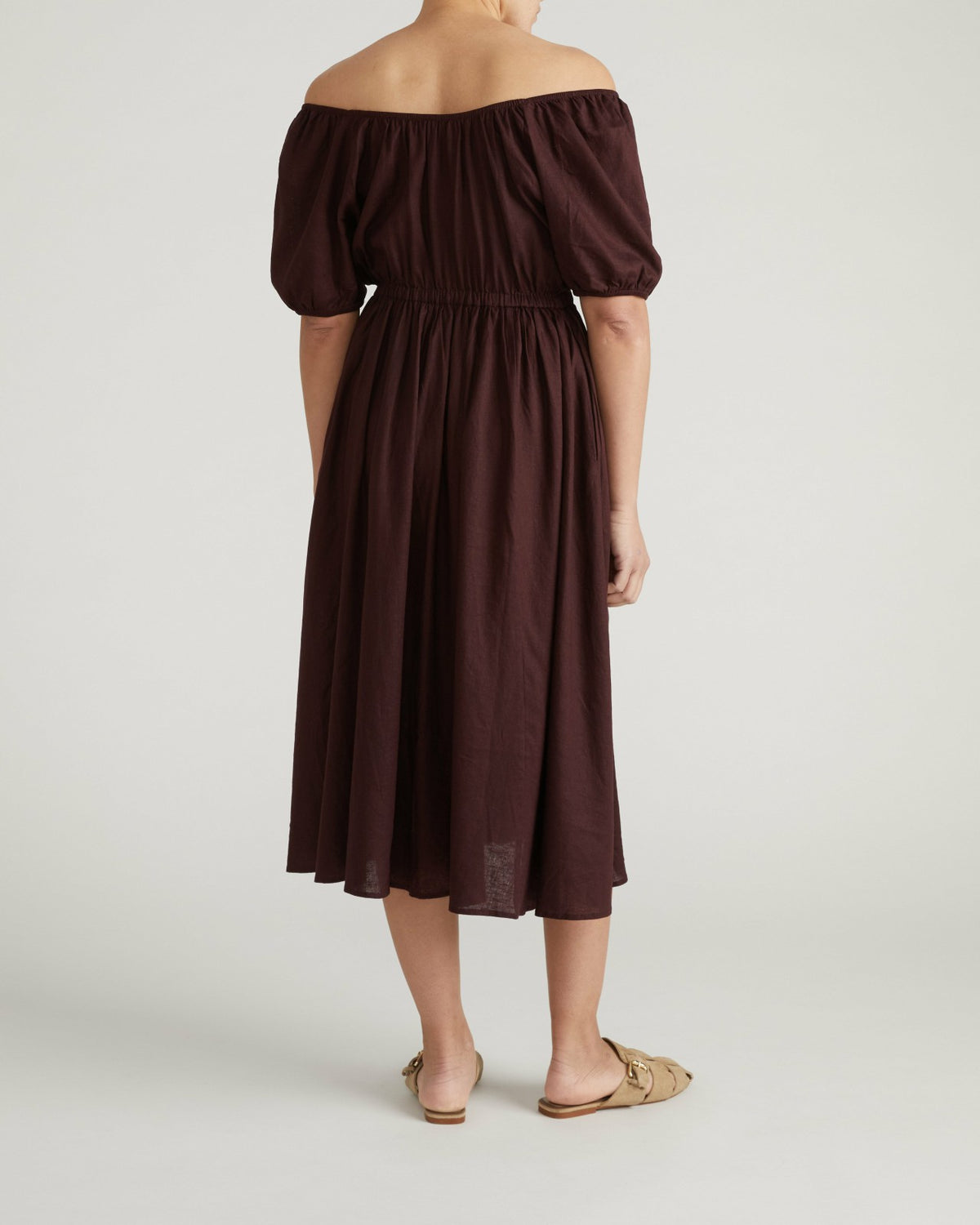Andrea Linen Blend Dress - Brulee | Universal Standard
