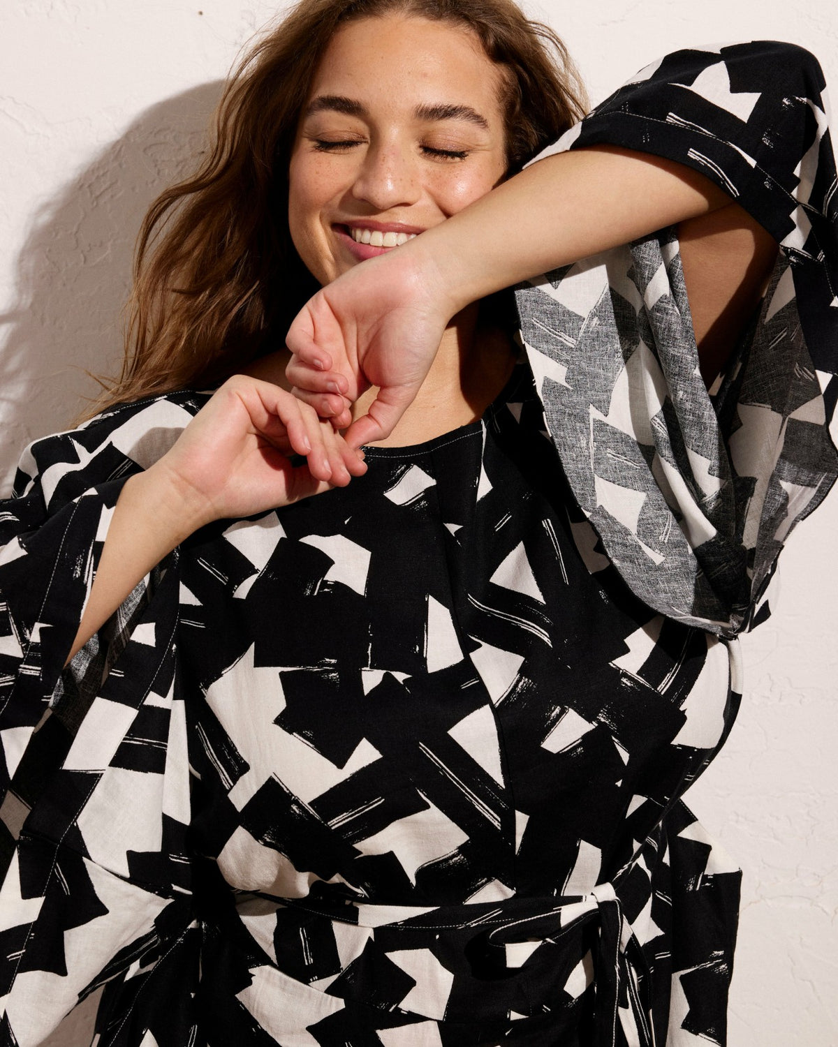 Lio Linen Blend Dress - Santiago Print | Universal Standard