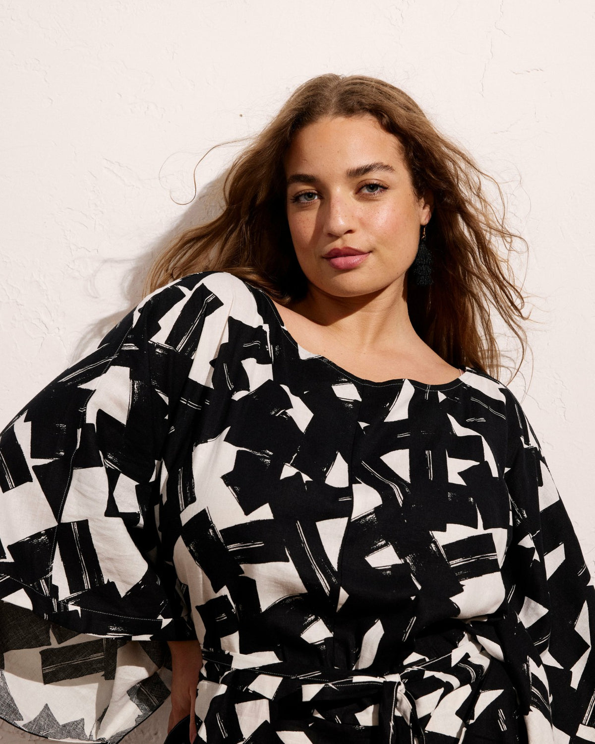 Lio Linen Blend Dress - Santiago Print | Universal Standard