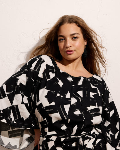 Lio Linen Blend Dress - Santiago Print | Universal Standard