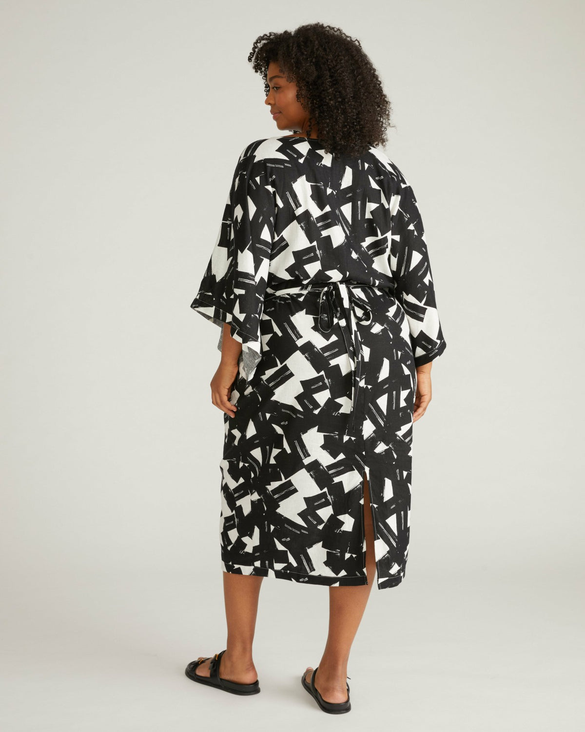 Lio Linen Blend Dress - Santiago Print | Universal Standard