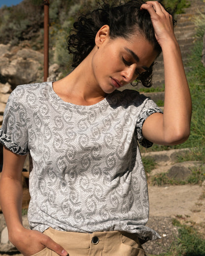 Light-As-Air Tee Rex - Faded Print | Universal Standard