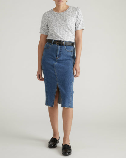 Light-As-Air Tee Rex - Faded Print | Universal Standard