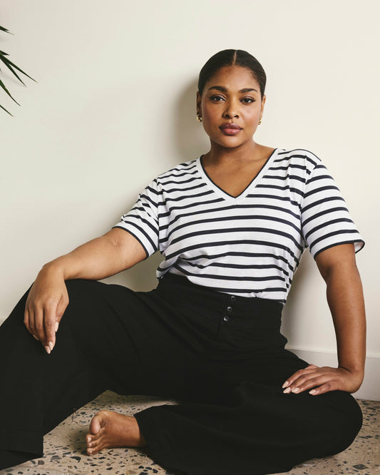 Light-As-Air V Rex - Zen Stripe | Universal Standard