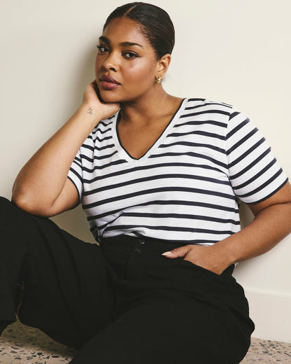 Light-As-Air V Rex - Zen Stripe | Universal Standard