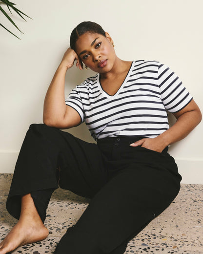 Light-As-Air V Rex - Zen Stripe | Universal Standard