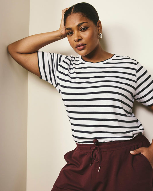 Light-As-Air Tee Rex - Zen Stripe | Universal Standard