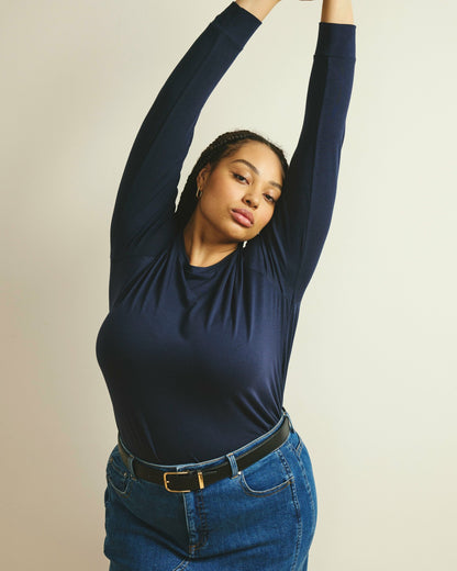 Long Sleeve Tee Rex - Midnight | Universal Standard