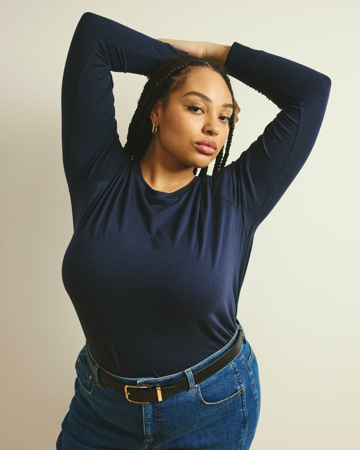 Long Sleeve Tee Rex - Midnight | Universal Standard