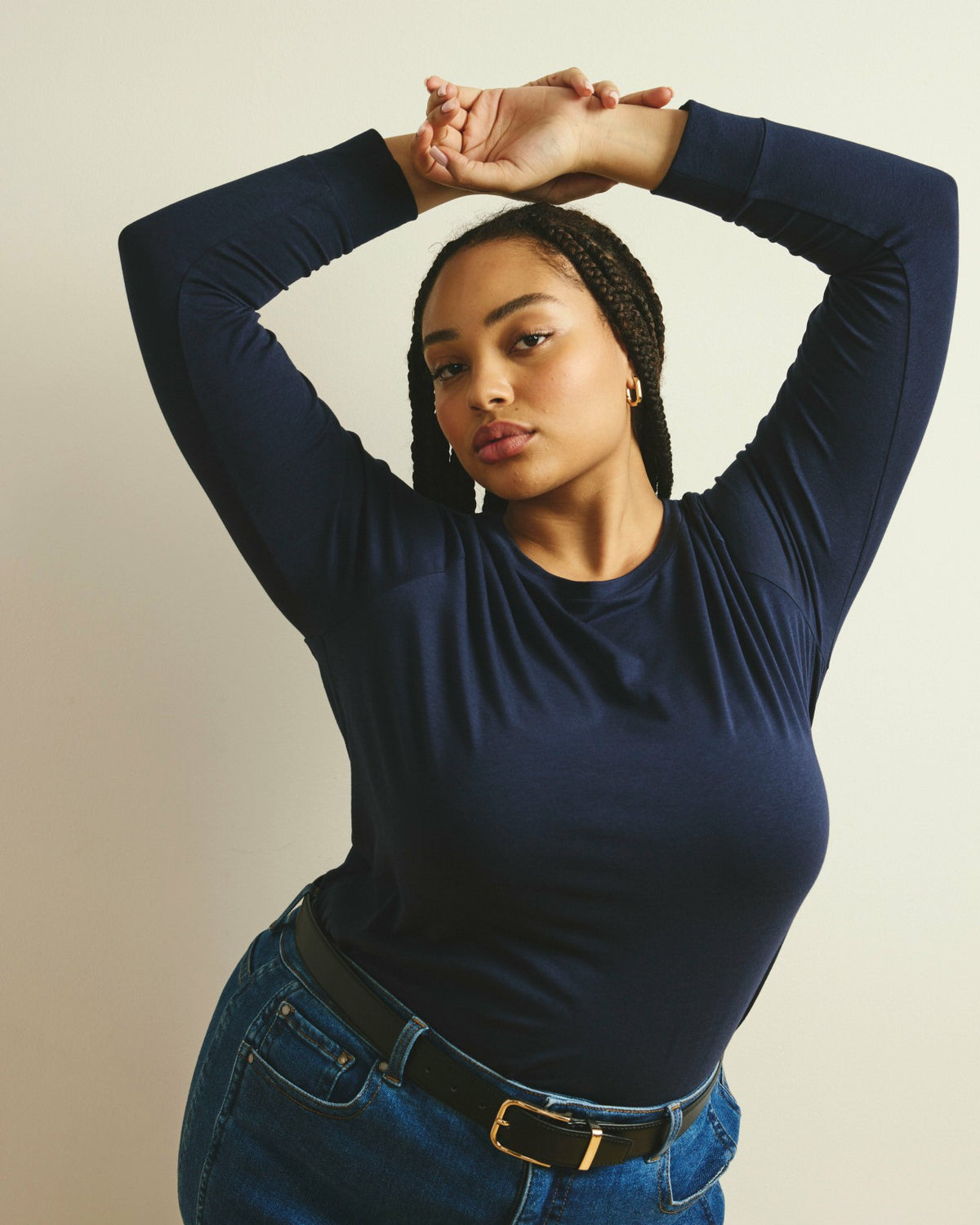 Long Sleeve Tee Rex - Midnight | Universal Standard