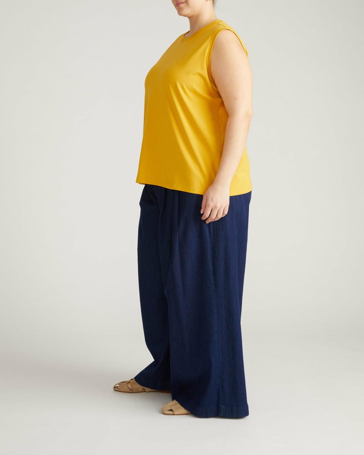 Patti Muscle Tank - Goldenrod | Universal Standard