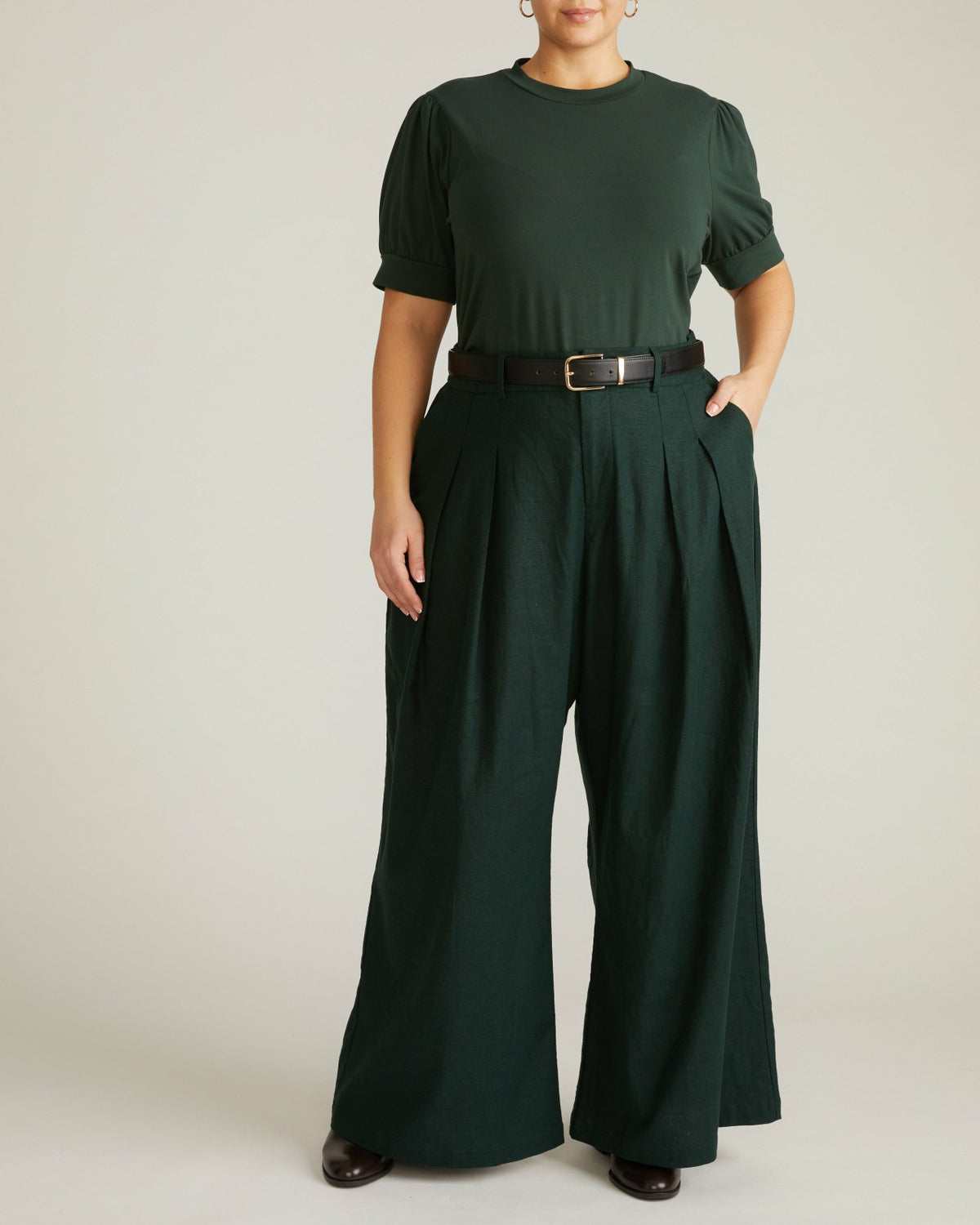 Pouf Sleeve Tee - Forest Green | Universal Standard