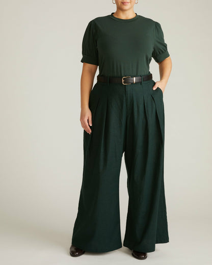 Pouf Sleeve Tee - Forest Green | Universal Standard