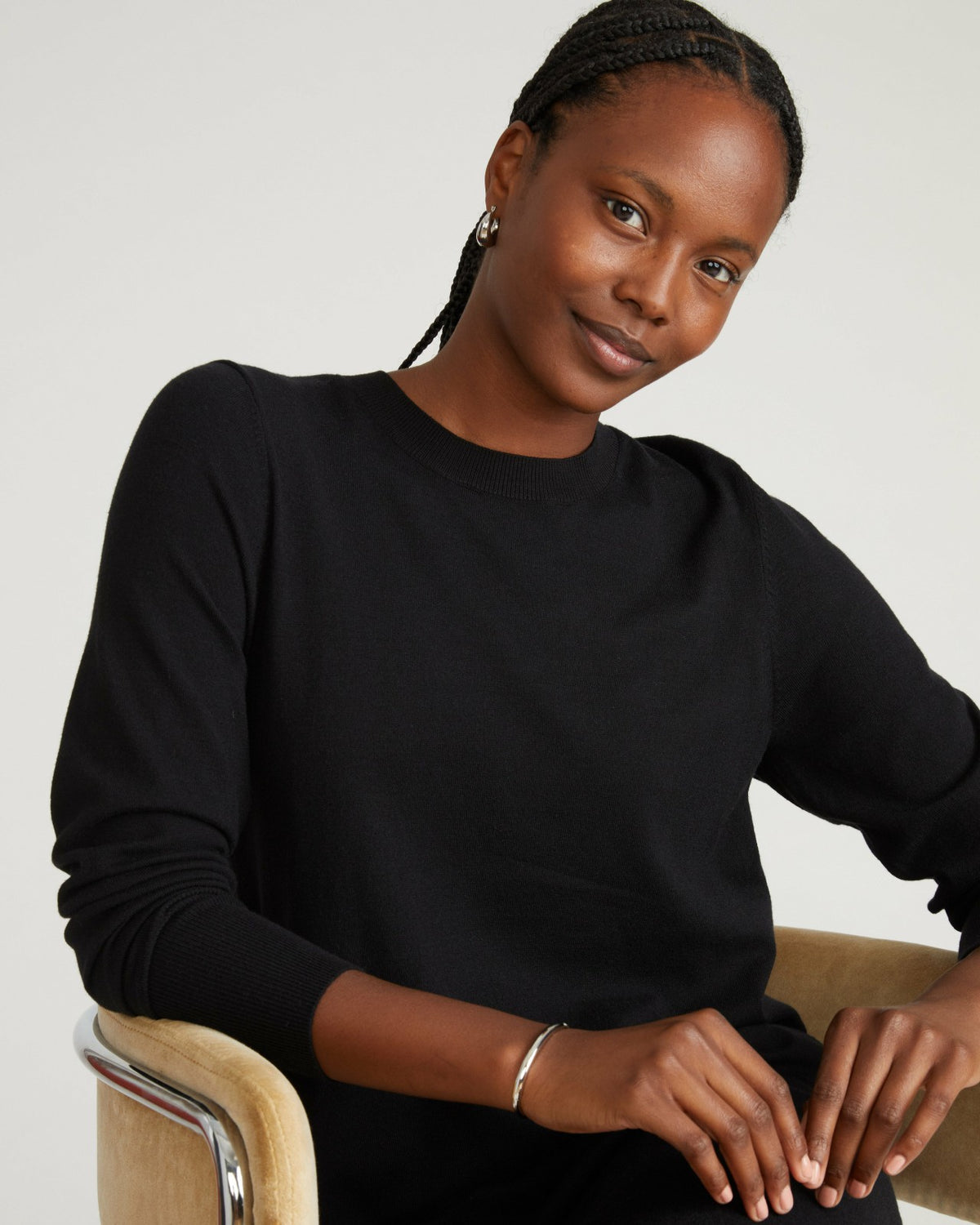 Savvy Fine Knit Everyday Sweater Dress - Black | Universal Standard