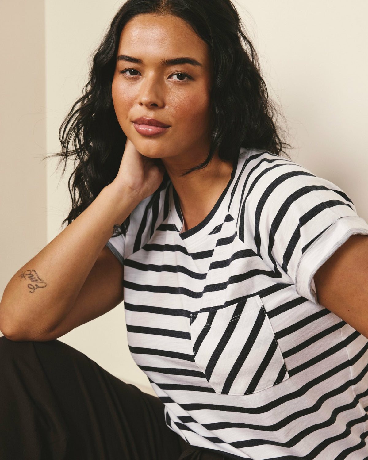 Light-As-Air Boy Tee - Zen Stripe | Universal Standard
