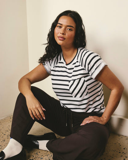 Light-As-Air Boy Tee - Zen Stripe | Universal Standard