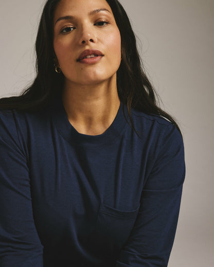 Long Sleeve Garcon Tee - Classic Navy | Universal Standard