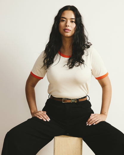 Tee Rex - Chamomile/Poppy Trim | Universal Standard